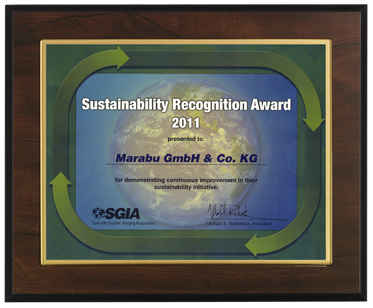 SGIA Sustainability Recognition Award 2011